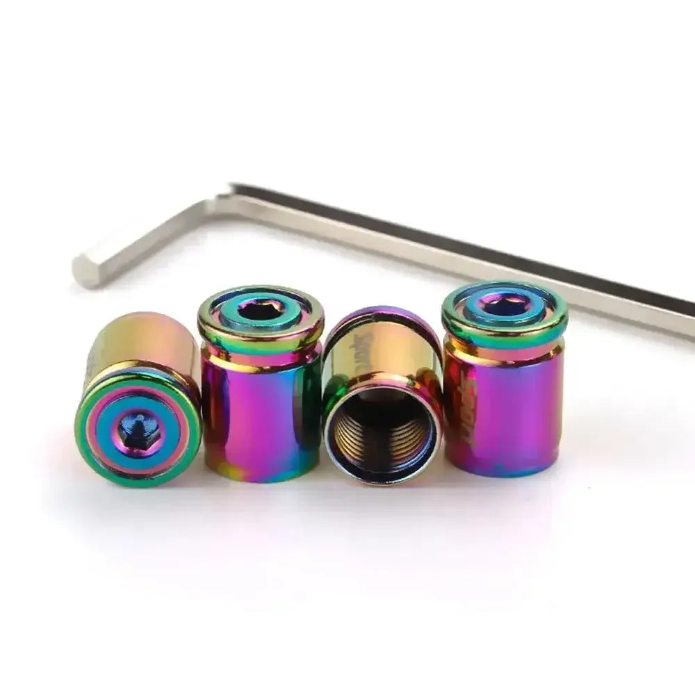 Oil Slick Tyre Valve Caps | Stylish & Durable for Electric Bikes - Cooly Bikes