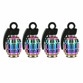 Oil Slick Tyre Valve Caps | Stylish & Durable for Electric Bikes - Cooly Bikes
