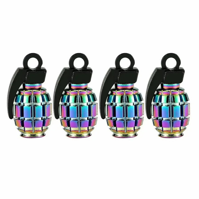Oil Slick Tyre Valve Caps | Stylish & Durable for Electric Bikes - Cooly Bikes